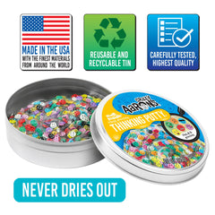 Crazy Aaron's Thinking Putty suitable for ages 3 plus, safe for curious hands