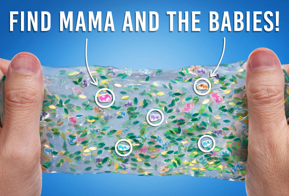 Crazy Aaron's Thinking Putty Baby Elephant stretchable material supports tactile focus.