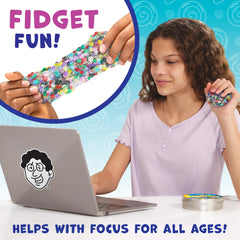 Crazy Aaron's Thinking Putty clear texture invites stretch, bounce, pop, tear, and sculpt activities