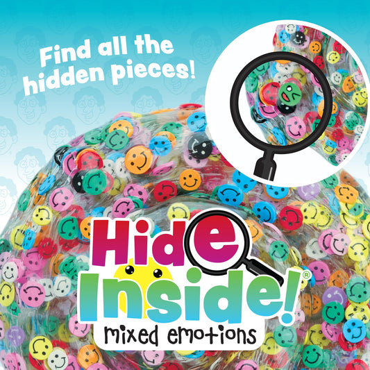 Crazy Aaron's Thinking Putty with six hidden emoji pieces to discover during exploration