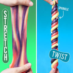 Crazy Aaron's Goodnight Cactus putty stretched for tactile exploration