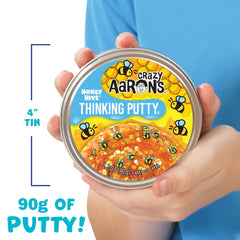 Crazy Aaron's Thinking Putty Honey Hive packaging ready for use.