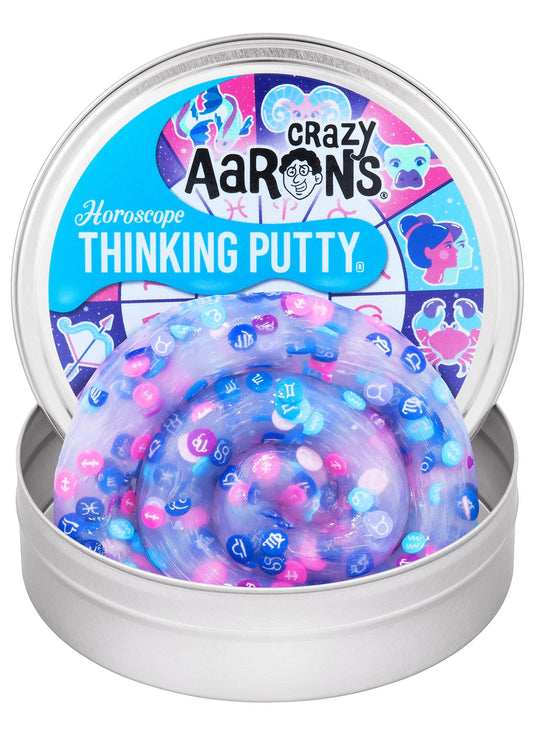 Crazy Aaron's Horoscope putty tin in 4-inch size for portable creativity.