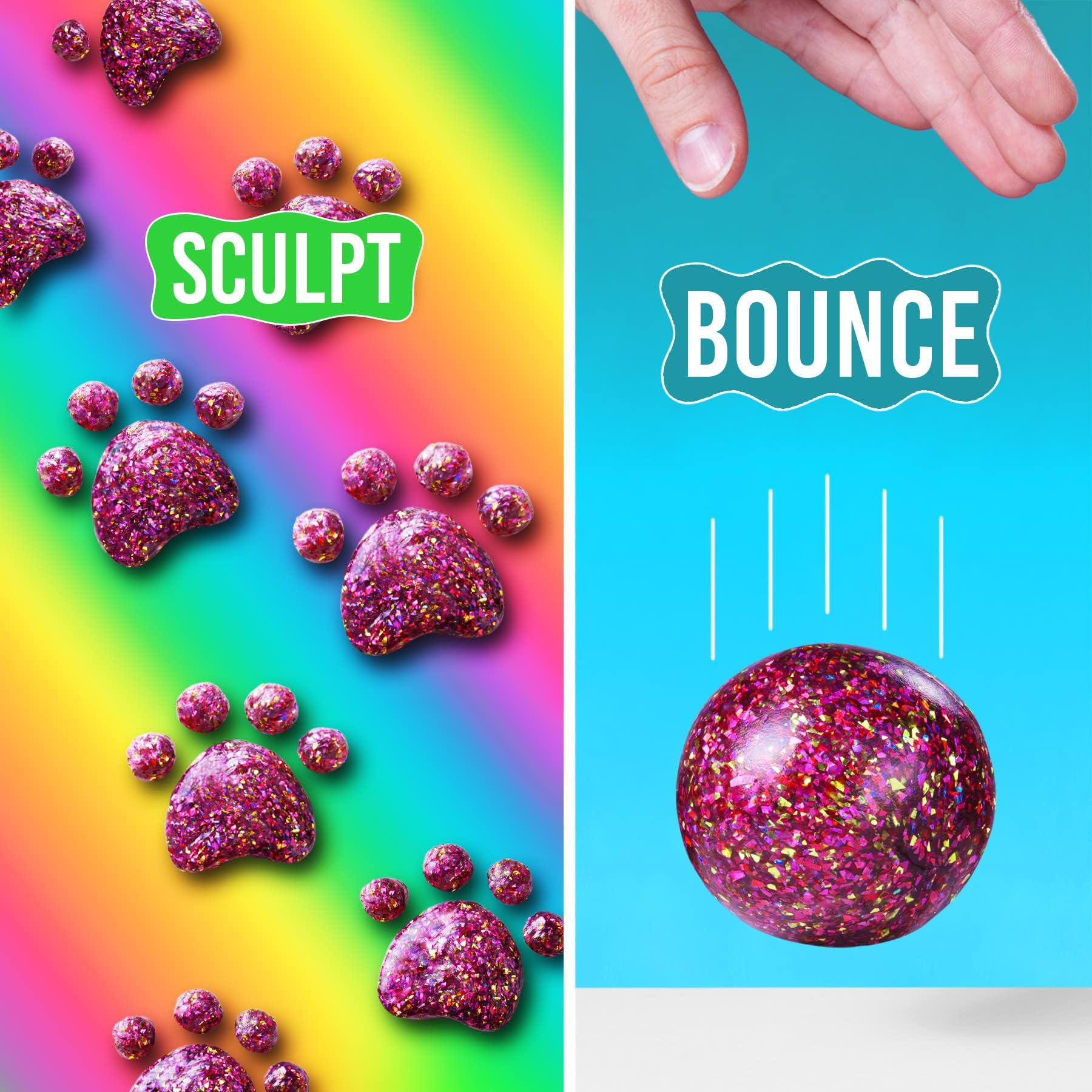 Crazy Aaron's Thinking Putty kids sensory play builds fine motor skills.