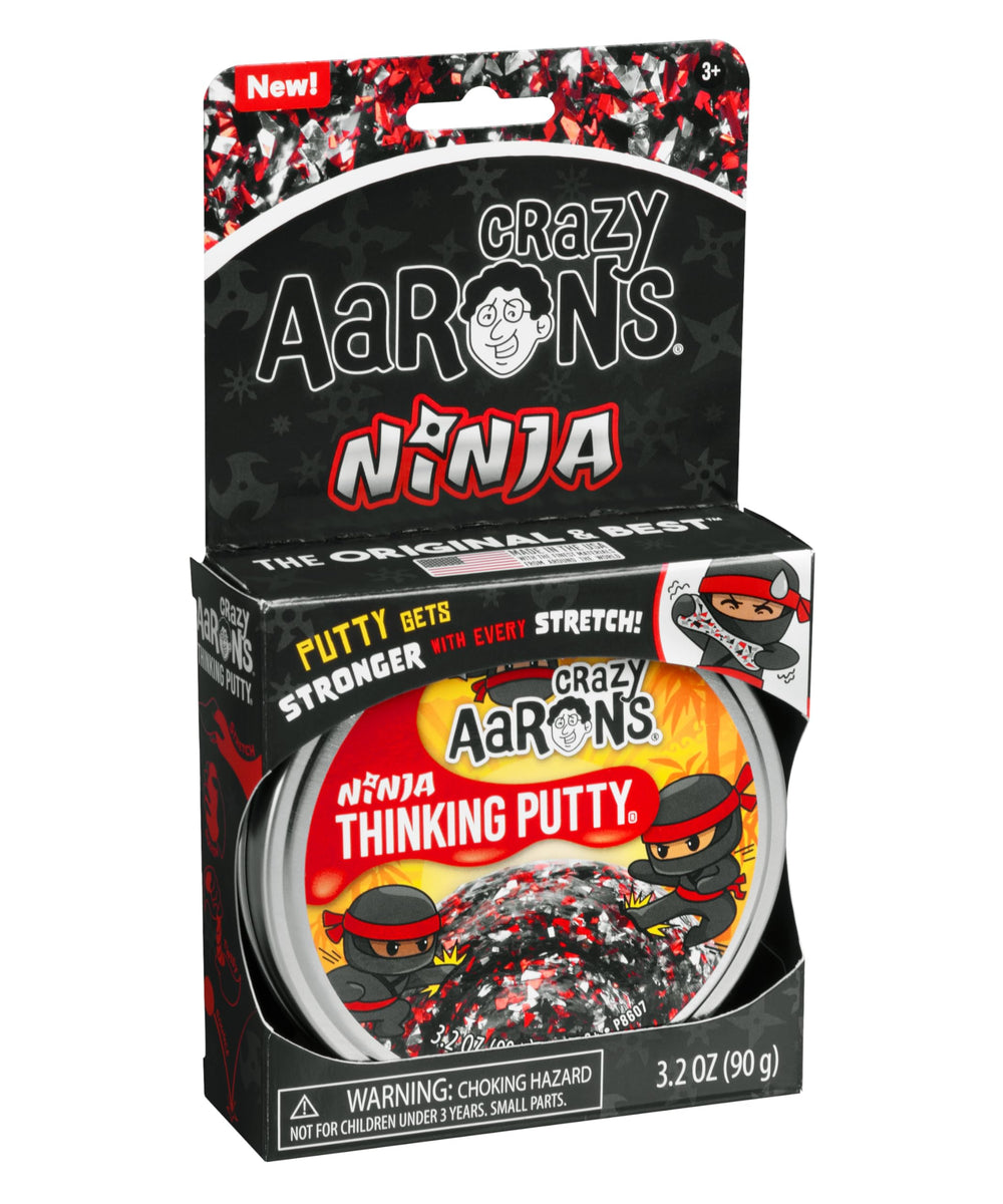 Made in USA Ninja Putty emphasizes quality and safe toy crafting.