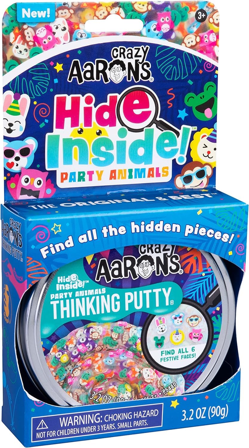 Crazy Aaron's Thinking Putty Party Animals helps adults unwind with hands-on creativity.