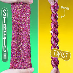 Crazy Aaron's Thinking Putty pink and yellow glitter close-up for tactile sparkle.