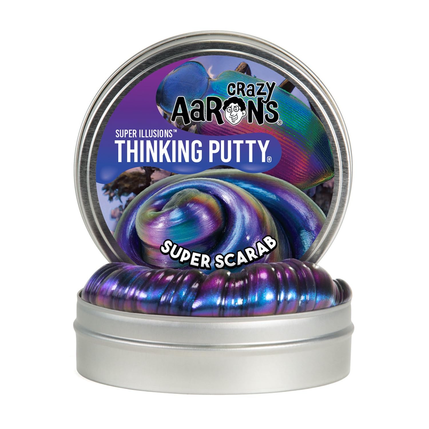 Texture-rich putty in action for sensory play and creativity with Super Scarab