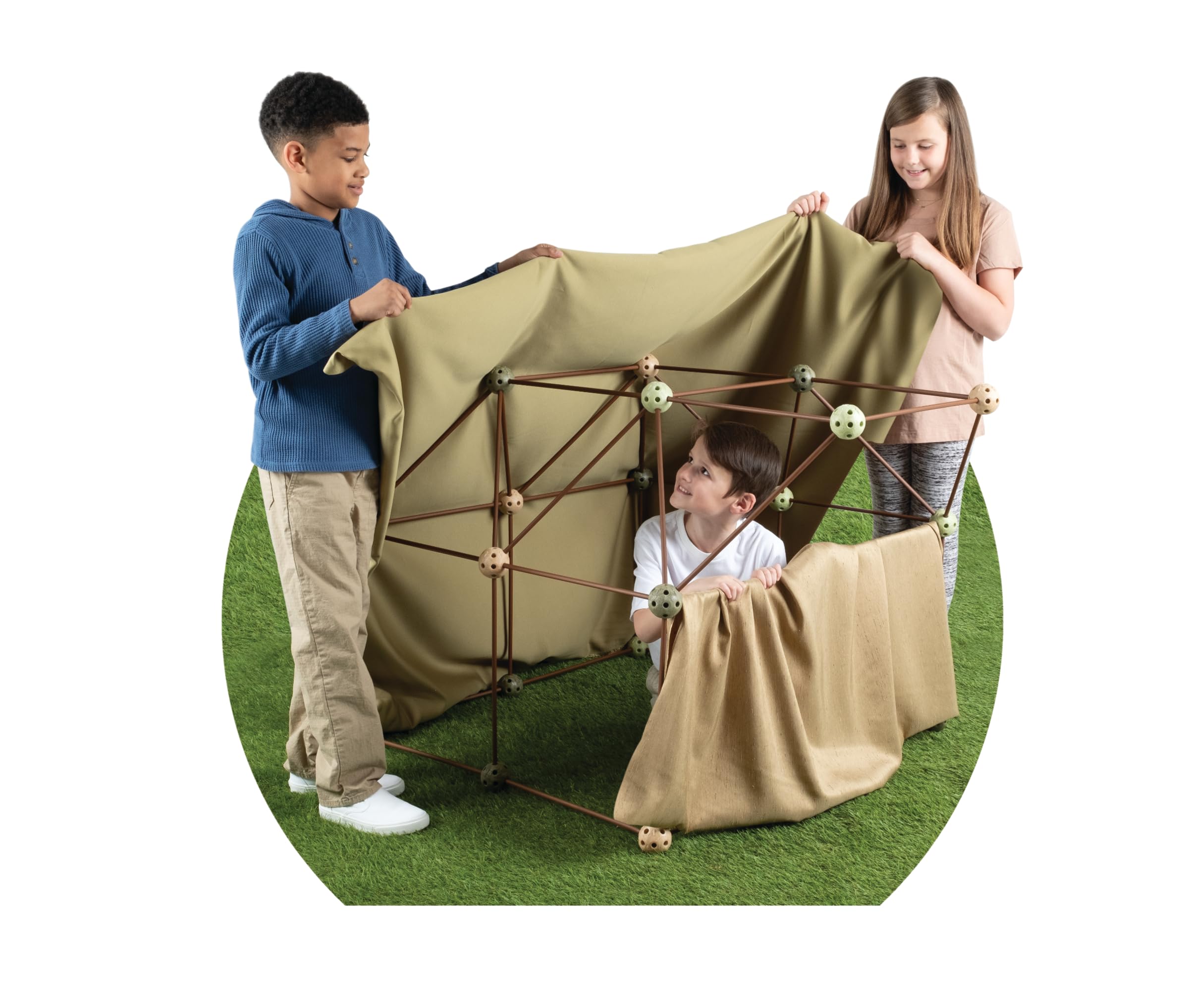 Crazy Forts Camo portable kit supports quick setup and easy cleanup after playtime.