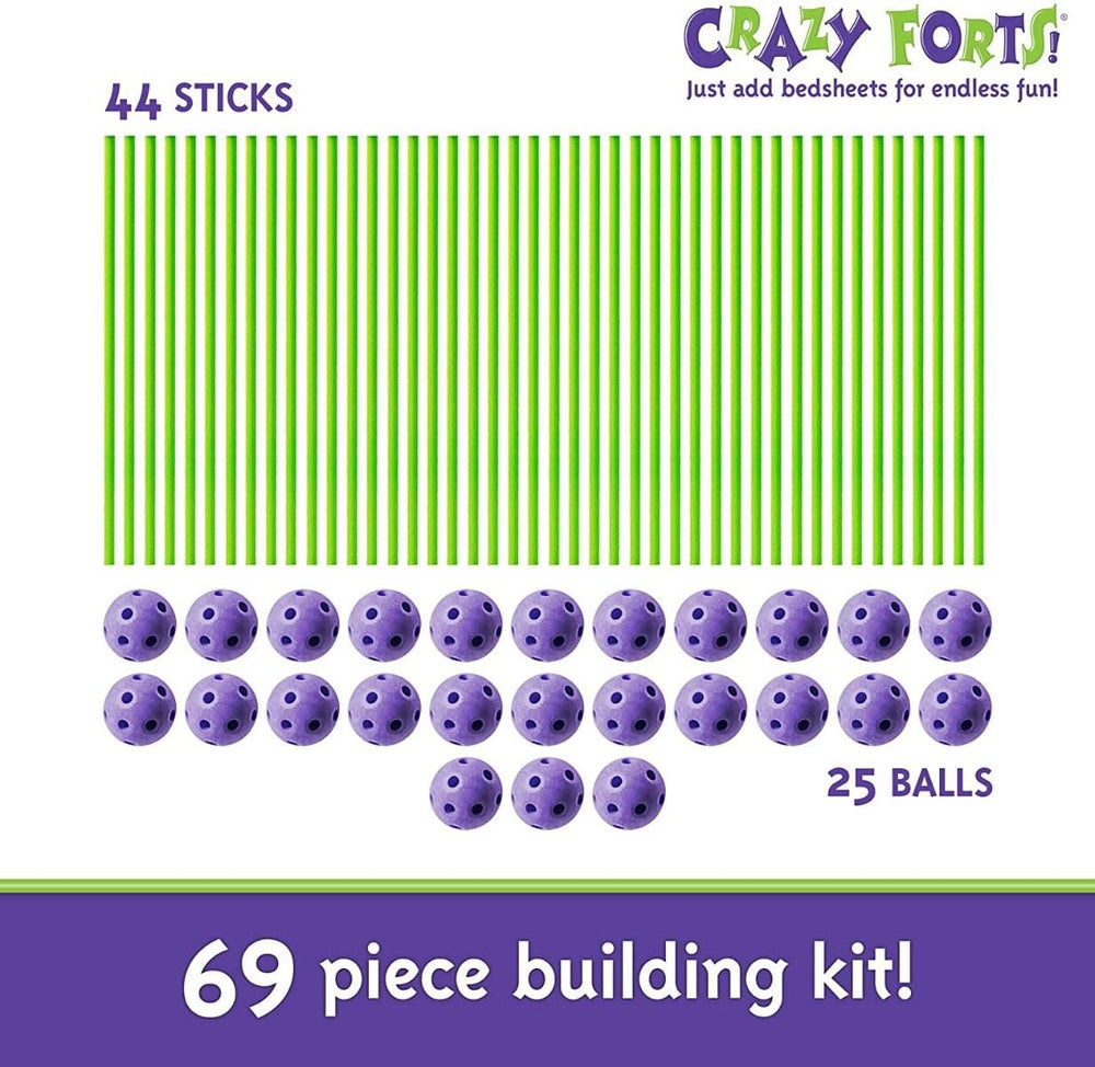 Crazy Forts castle formation for creative storytelling and pretend play.