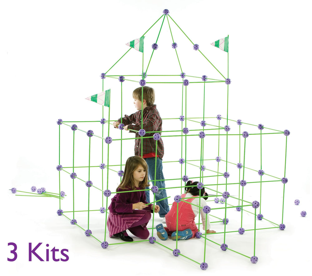 Crazy Forts pirate ship build illustrating imaginative play and teamwork.