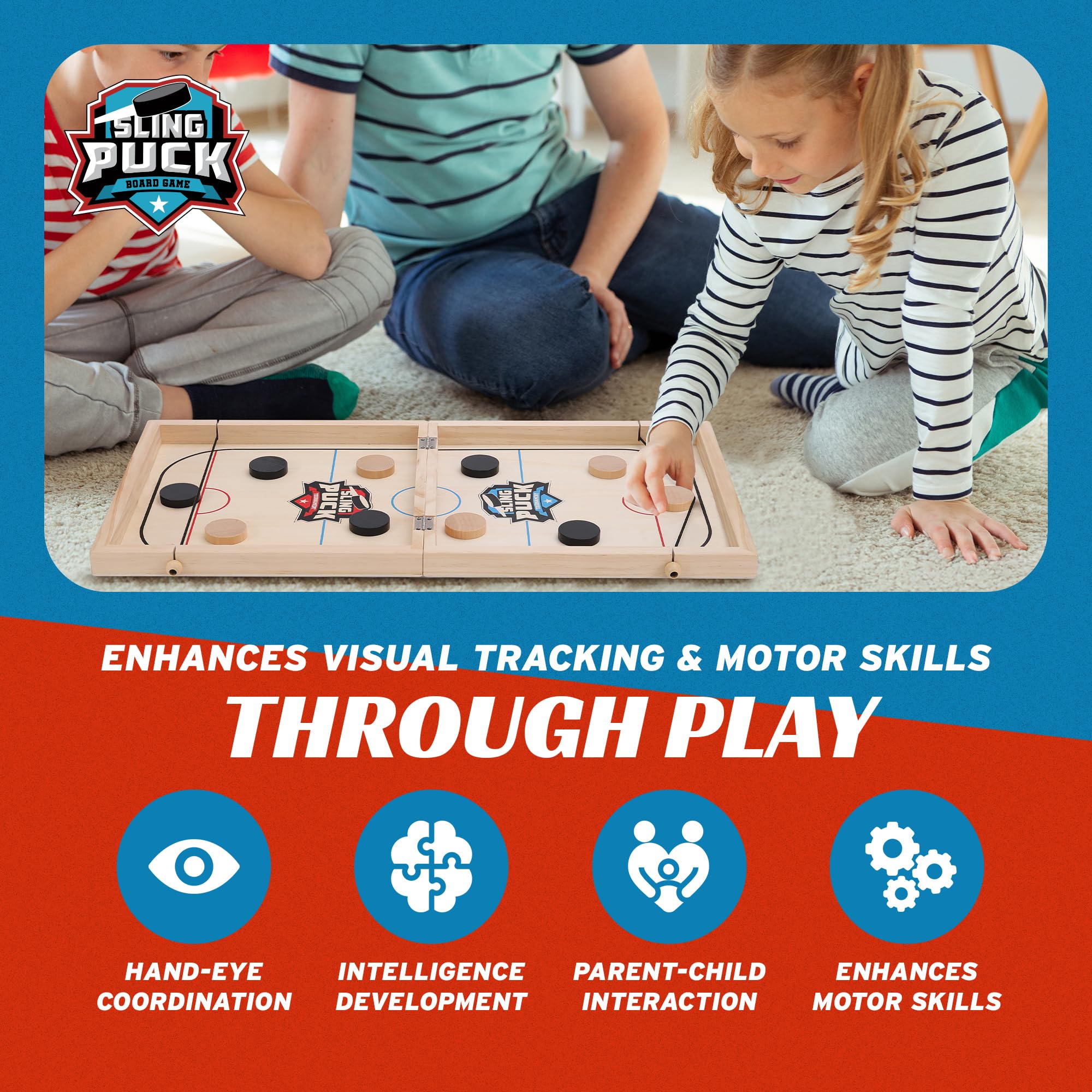 Crazy Games 2-player table hockey action for quick competitive rounds.