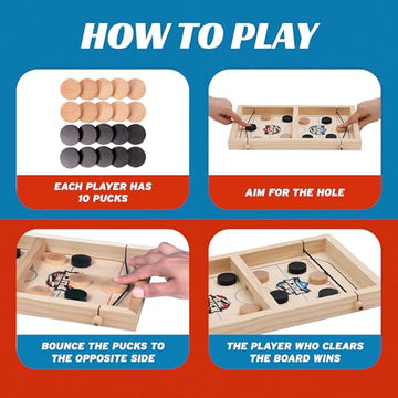 Crazy Games compact-tabletop-hockey-image highlighting easy setup and space-saving design for small rooms