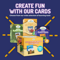 CreateFun card dimensions 3-5 by 4-5 inches optimize handling for little hands.