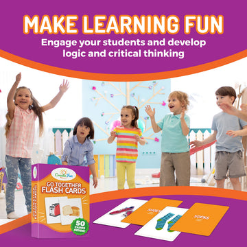 CreateFun Go Together flashcards are ideal for classroom use and homeschooling.