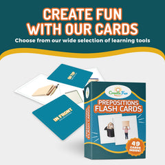 CreateFun homeschooling materials image, ideal preposition practice at home