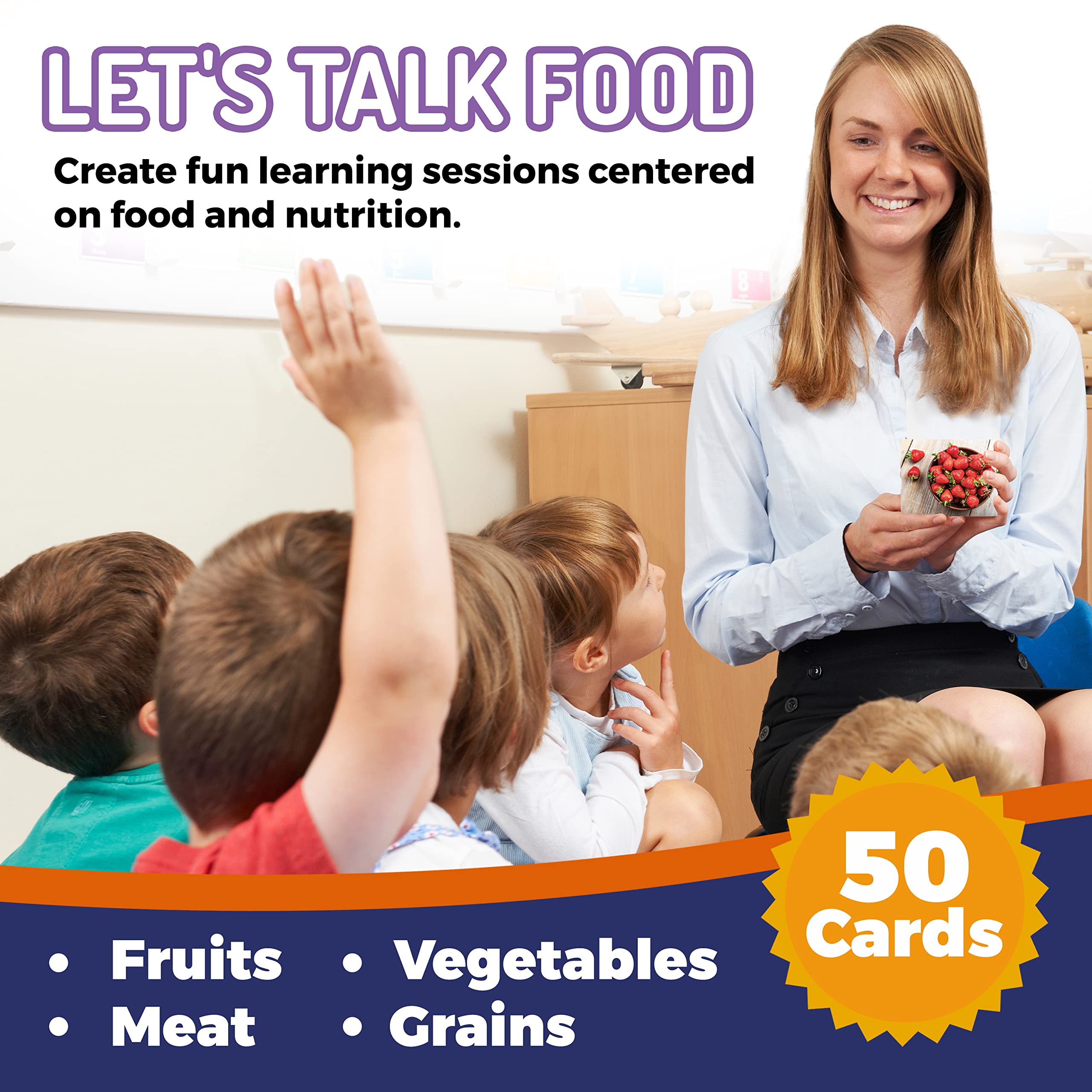 CreateFun snacks flash cards promote quick memory games and language practice.