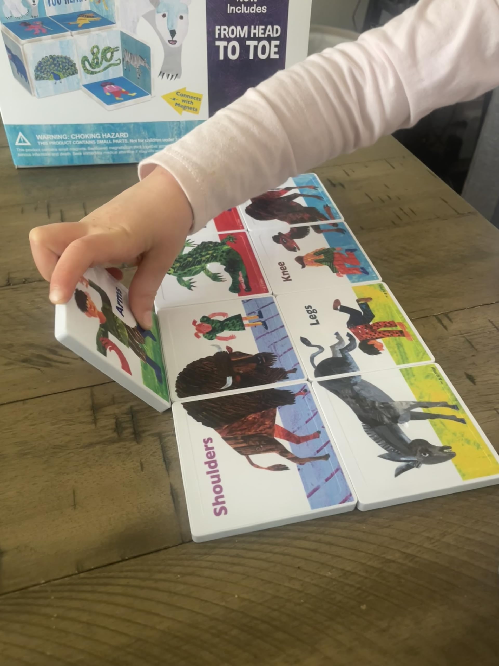 CreateOn 4-piece puzzle area enhances problem-solving and fine motor skills