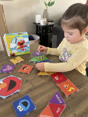 CreateOn Cookie Monster magnet tile promotes color recognition and planning