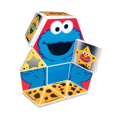 CreateOn Cookie Monster square tiles showcase vivid color for pattern play.