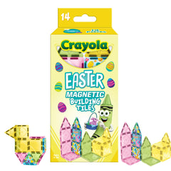 CreateOn Crayola Easter magnetic tile set ready for imaginative play and early STEM exploration