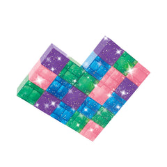CreateOn Crayola Glitter PIP Cubes sturdy design supports durable play sessions.