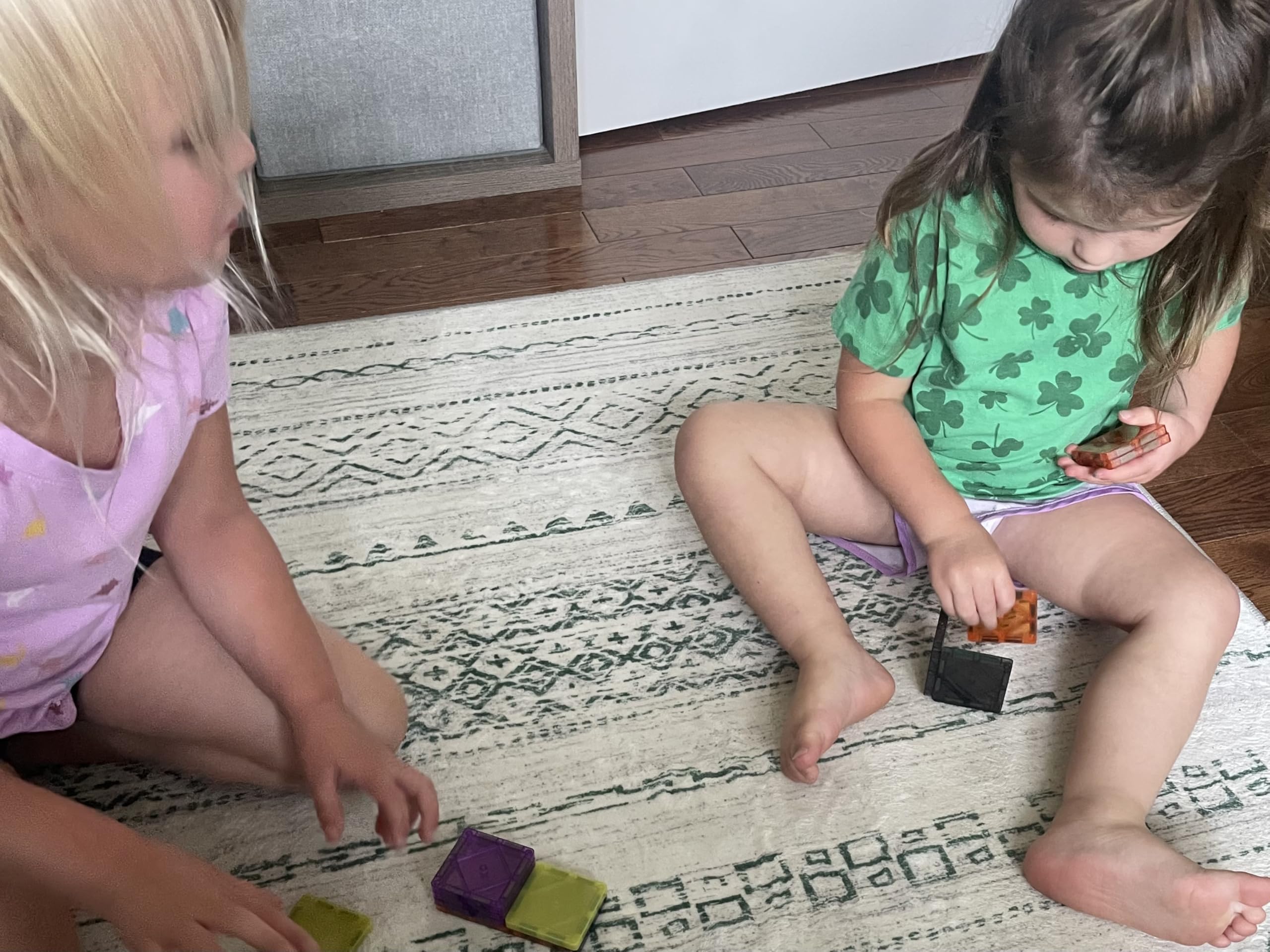 CreateOn Crayola Halloween mini PIP-Tiles magnetic tiles set shown for versatile play