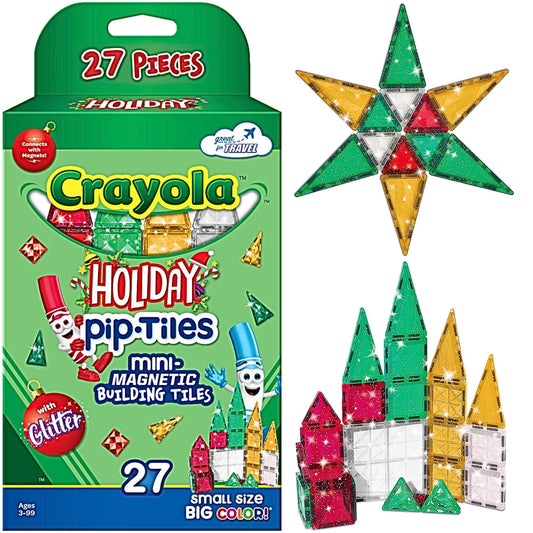 CreateOn Crayola Glitter PIP tiles in action boost on-the-go creativity.