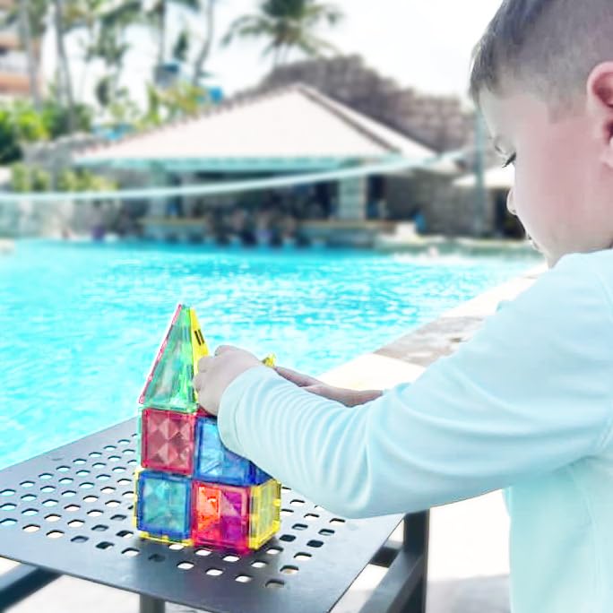 CreateOn Crayola Mini Magnetic PIP-Tiles doodles to numbers for early math play.