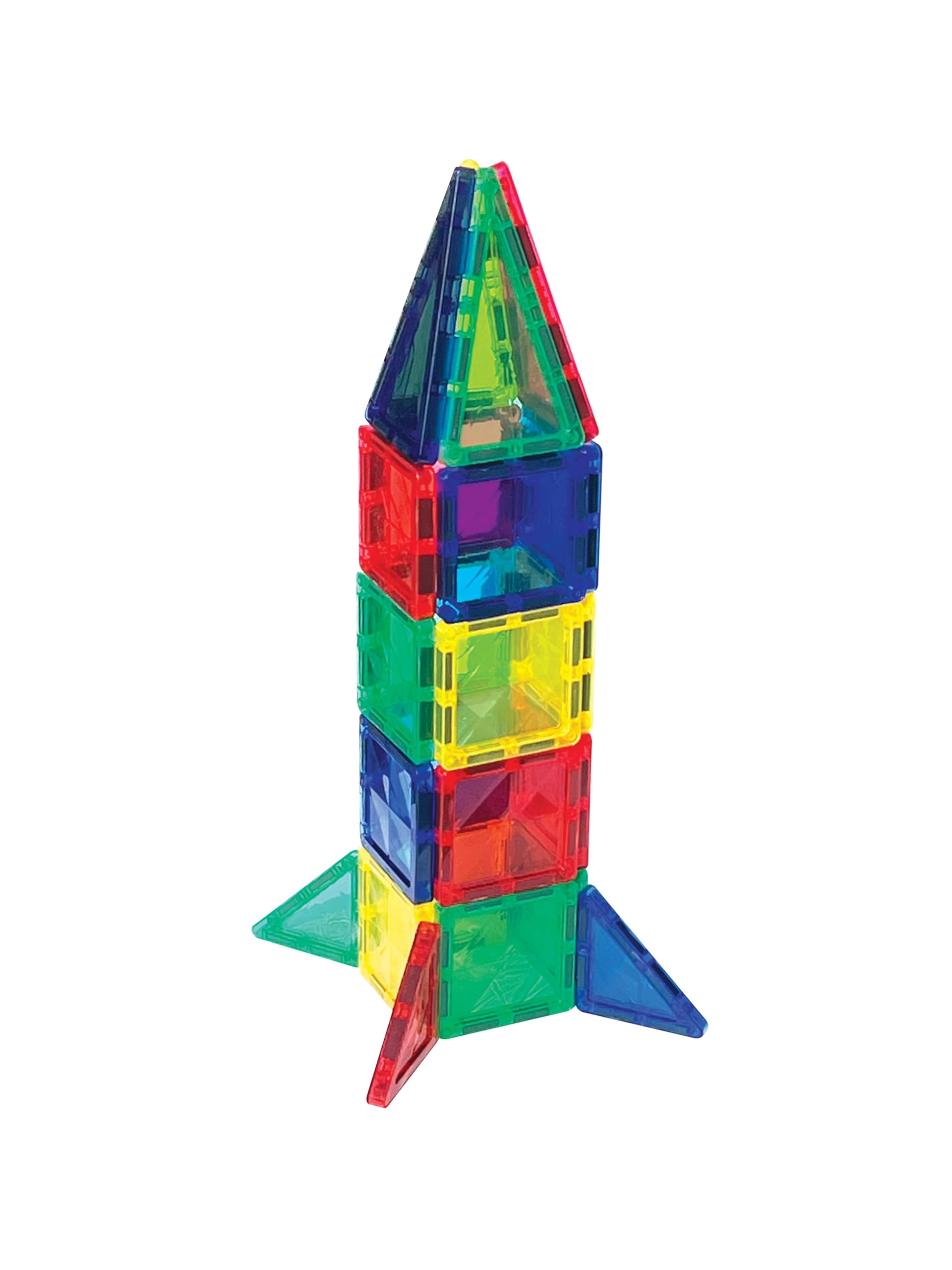 CreateOn Crayola Mini Magnetic PIP-Tiles vivid patterns encourage color matching.