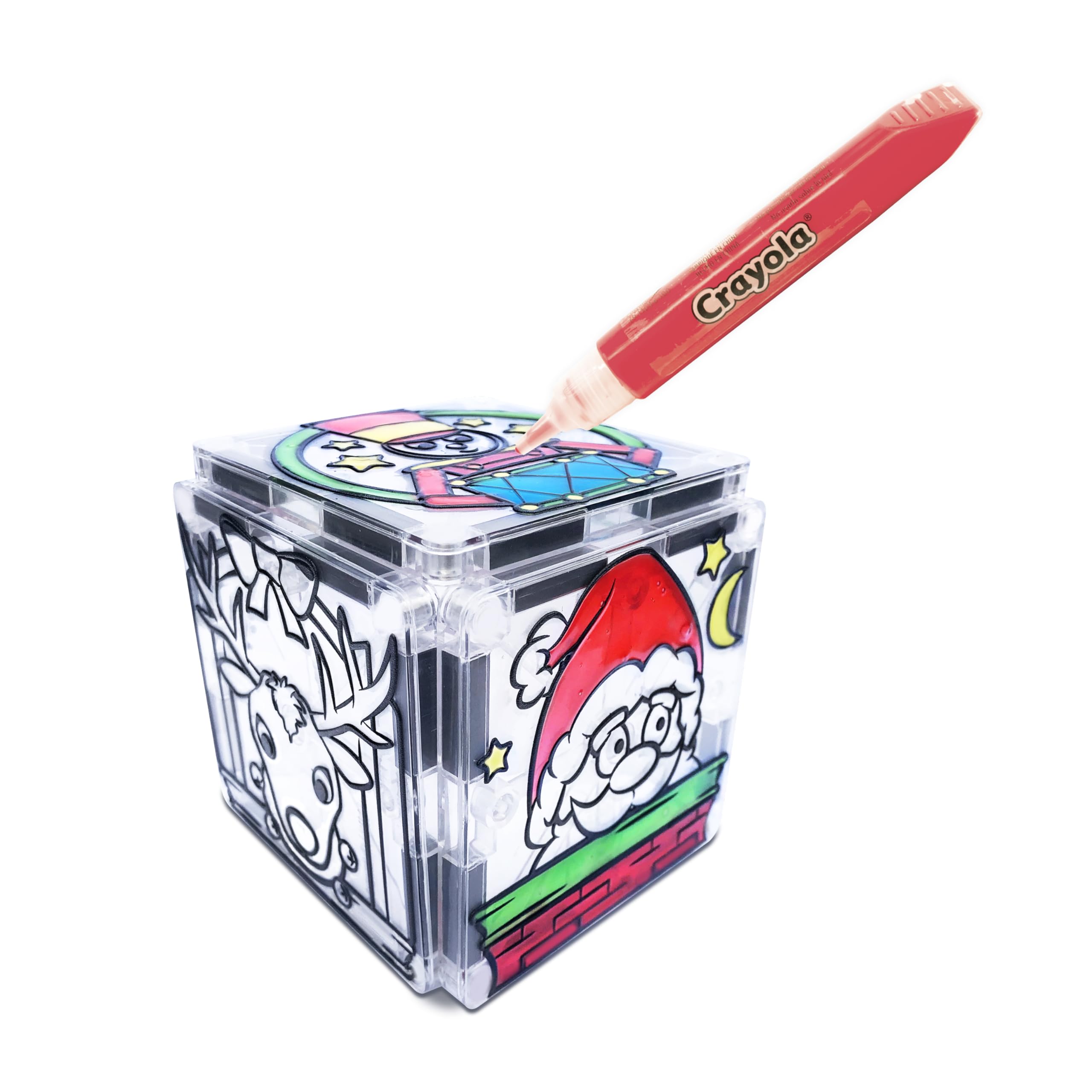 CreateOn Crayola PaintOn Holiday tiles in vibrant colors for stacking and remixing