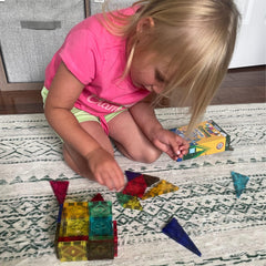 CreateOn Crayola Retro PIP tiles on-table play for quiet, portable fun.