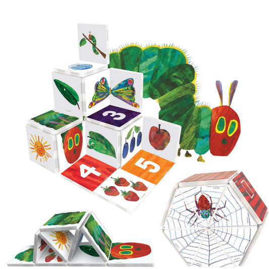 CreateOn Eric Carle Very Busy Spider tiles pack with characters to spark storytelling.