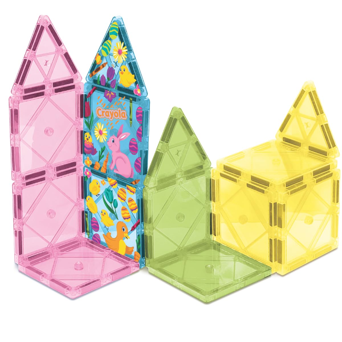 CreateOn magnetic tiles connect and build ideas, inspiring hands-on construction play