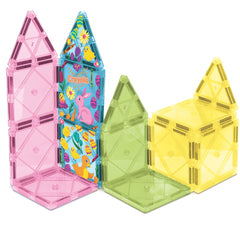 CreateOn magnetic tiles connect and build ideas, inspiring hands-on construction play