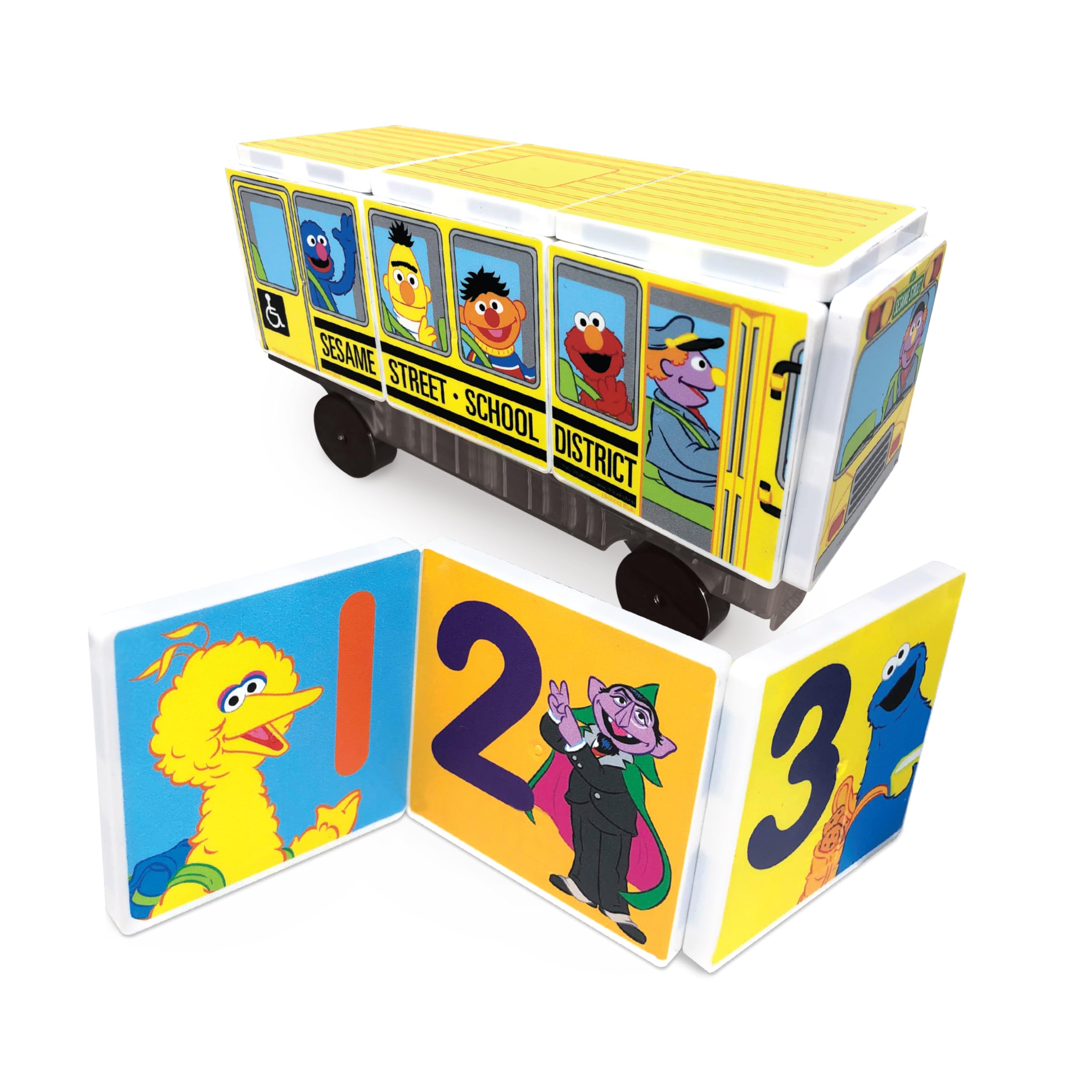 CreateOn Sesame Street character tiles including Big Bird and friends
