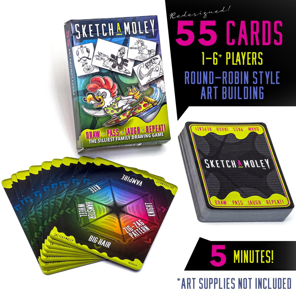 Createures SketchaMoley travel deck fits in pocket for on the go creativity