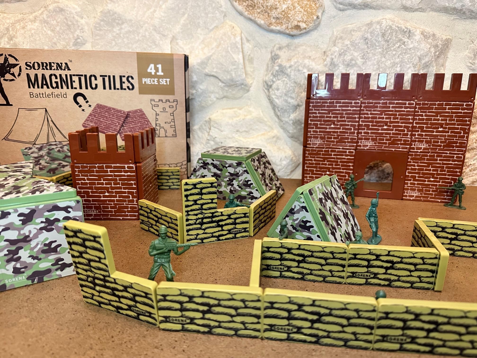 Creatiles durable magnetic tiles set with strong connections for long-lasting building.