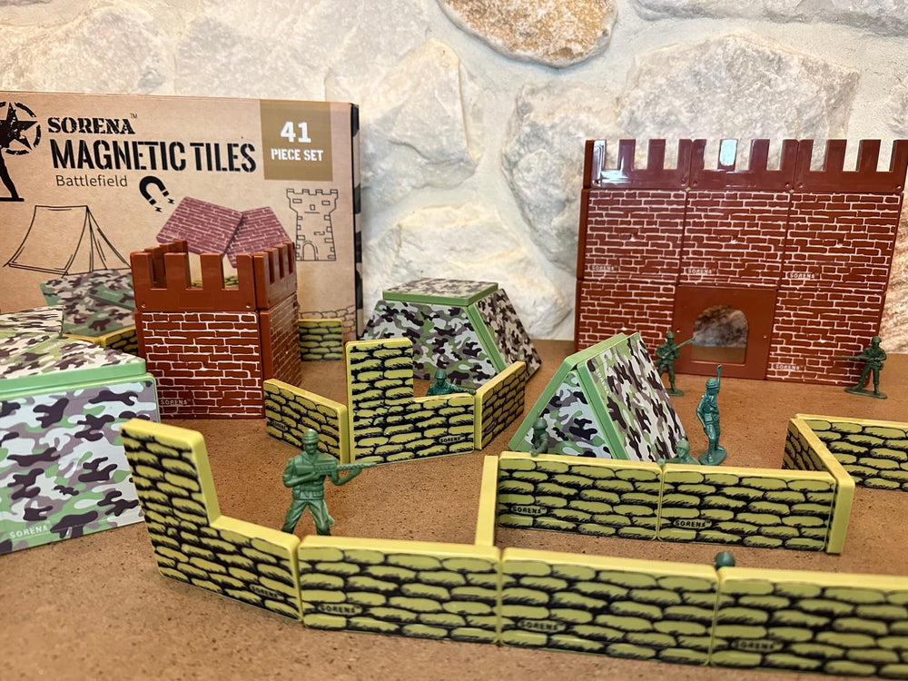 Creatiles durable magnetic tiles set with strong connections for long-lasting building.