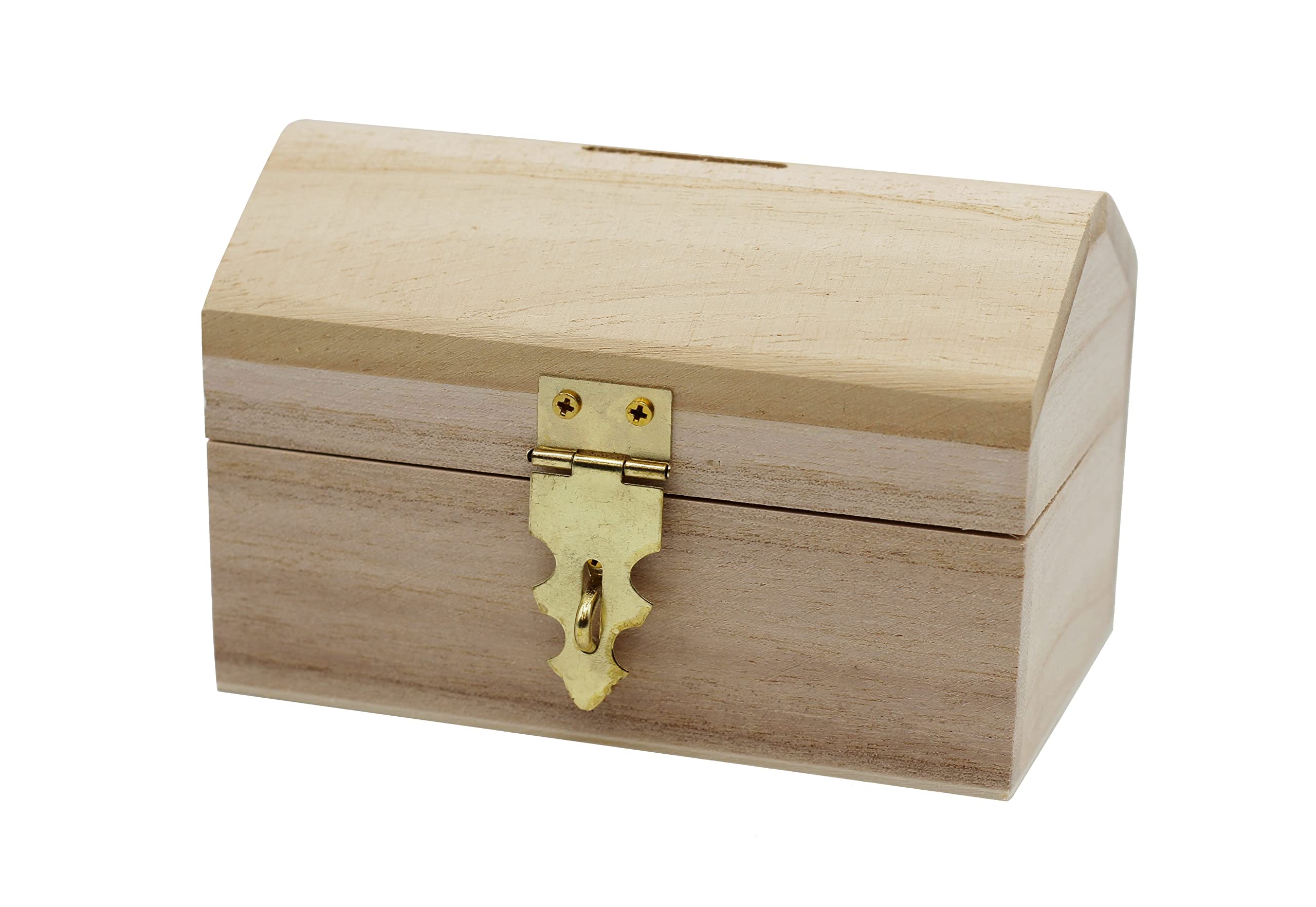 Creative Hobbies treasure chest with hinged lid ideal for personalized decor