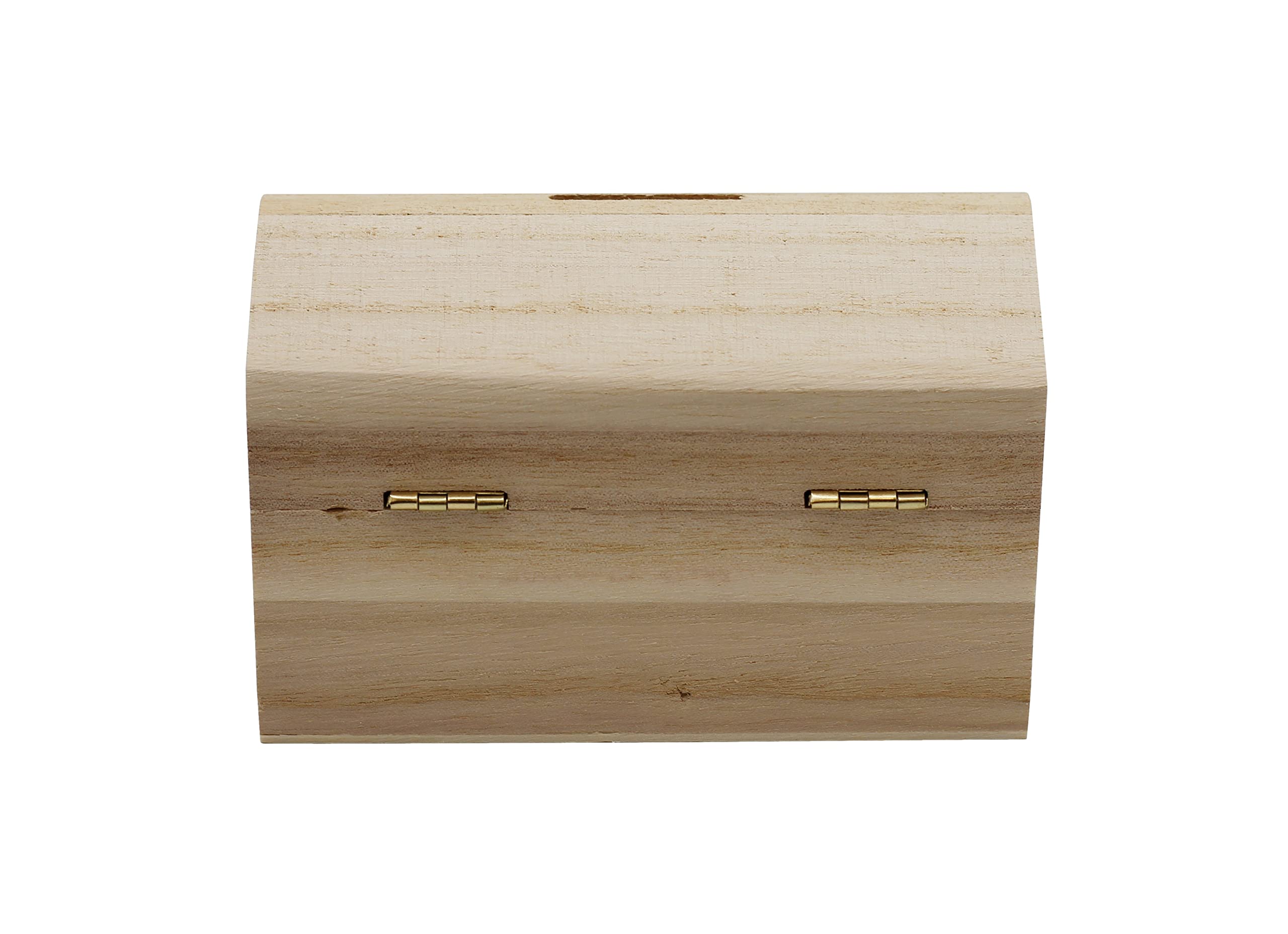 Creative Hobbies wooden chest interior shown for coins and small treasures