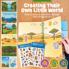 Creative Kiddos jelly animal stickers rinse clean and restick with no residue—mess-free play.