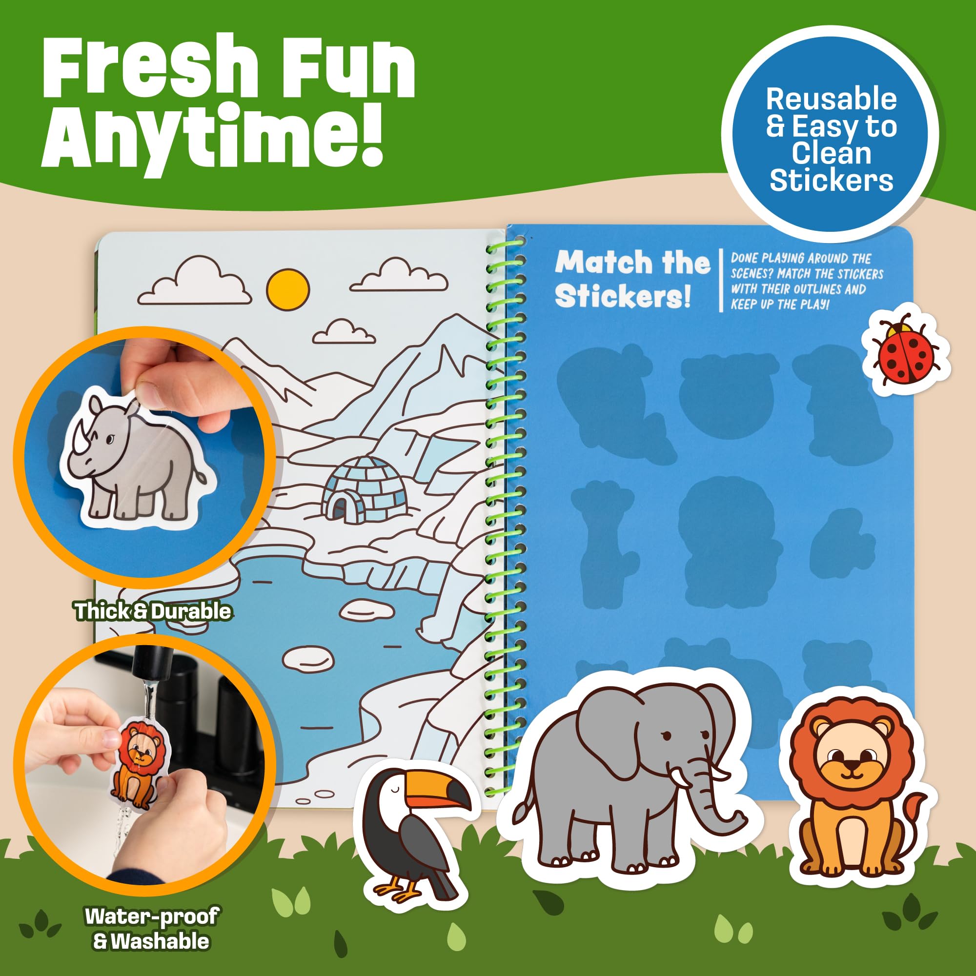 Creative Kiddos travel toy for toddlers and kids - great for airplane trays and car rides.