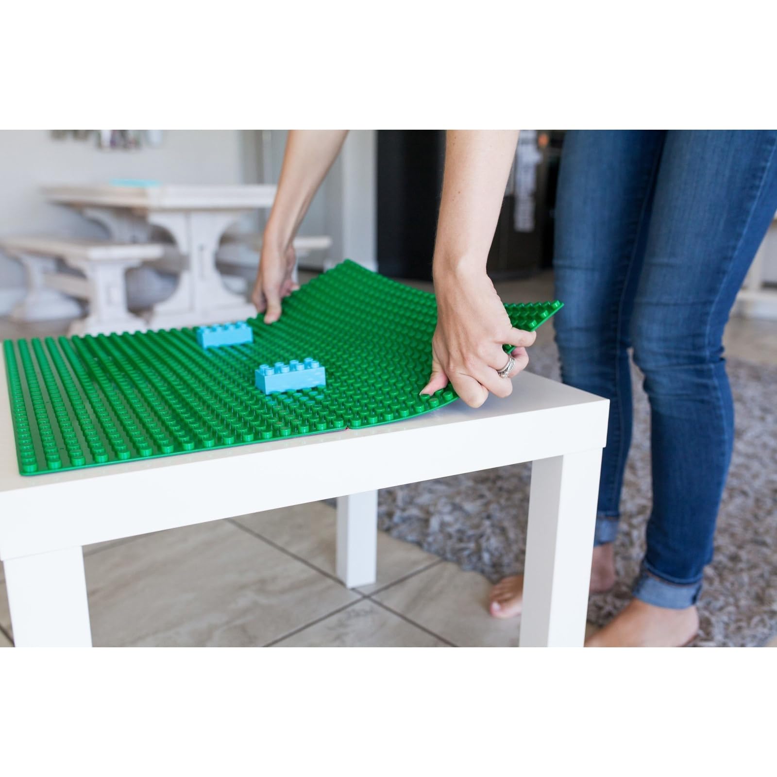 Creative QT baseplates 4-pack transforms play tables into building playgrounds.