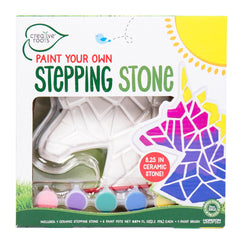 Creative Roots mosaic unicorn stepping stone ready to paint for kid-friendly creativity