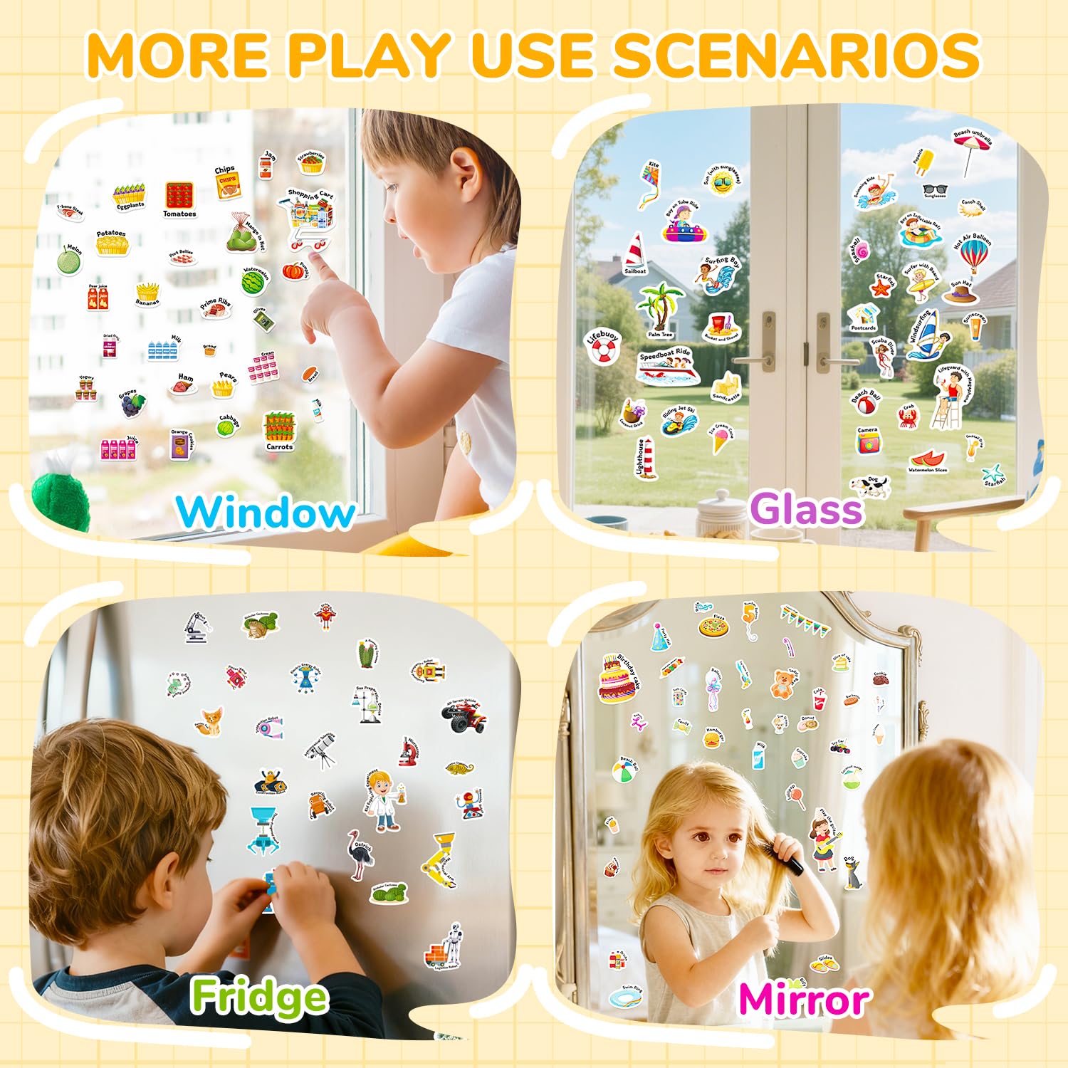 Creativetrees jelly sticker book portable handle highlights easy carry on trips