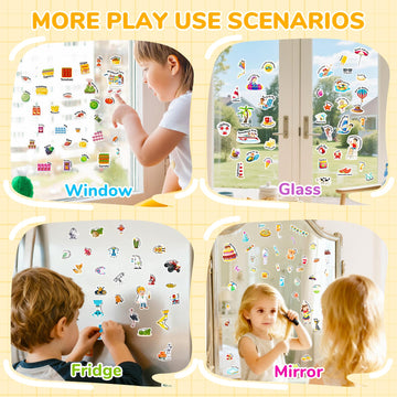 Creativetrees jelly sticker book portable handle highlights easy carry on trips