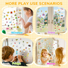 Creativetrees jelly sticker book portable handle highlights easy carry on trips
