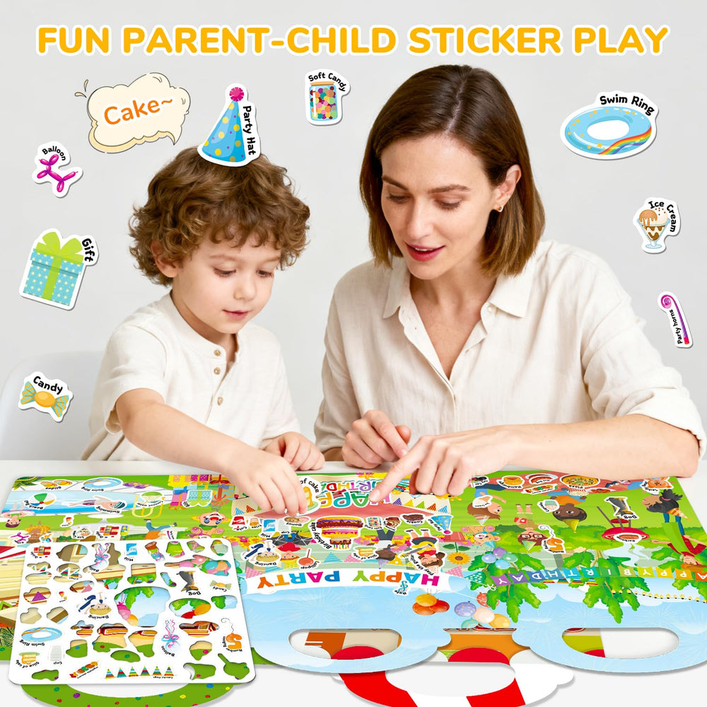 Creativetrees jelly sticker book supermarket theme encourages imaginative shopping play