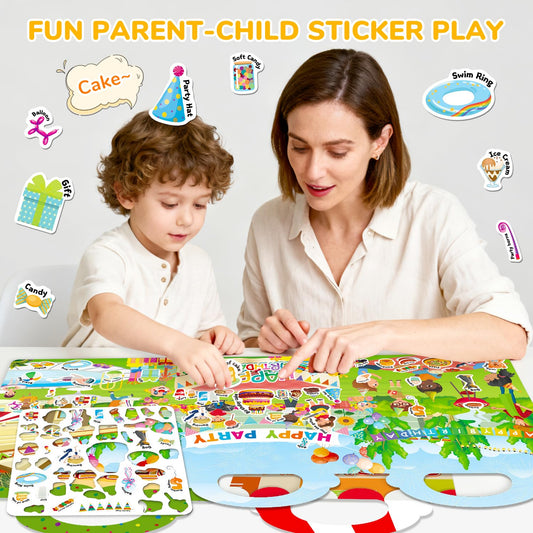 Creativetrees jelly sticker book supermarket theme encourages imaginative shopping play